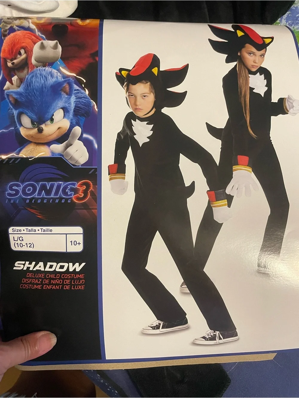 Disguise Shadow Kids Costume - Black, Red, Yellow